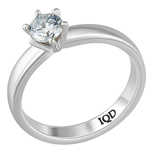 Кольцо с бриллиантом 0.410 ct