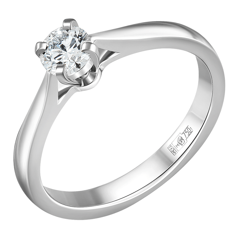 Кольцо с бриллиантом 0.340 ct