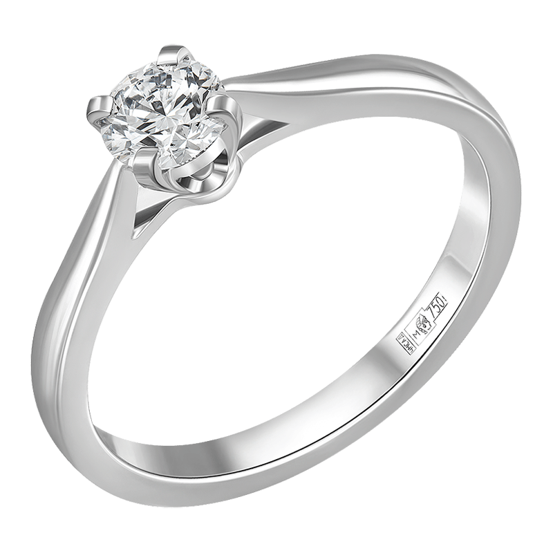 Кольцо с бриллиантом 0.770 ct