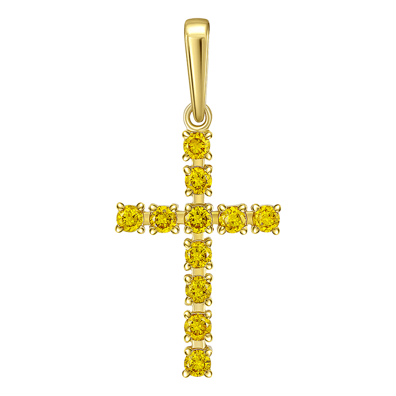 Крест с в.бриллиантами 0.637 ct