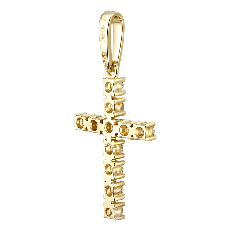 Крест с выращенными бриллиантами 0.597 ct | Фото 1