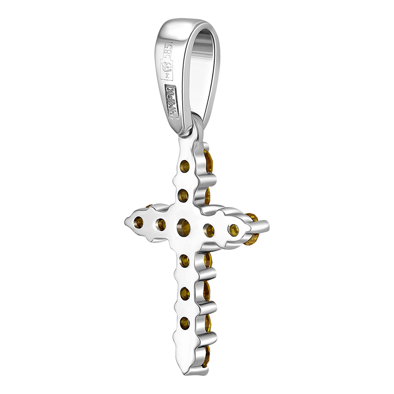 Крест с выращенными бриллиантами 0.431 ct | Фото 1