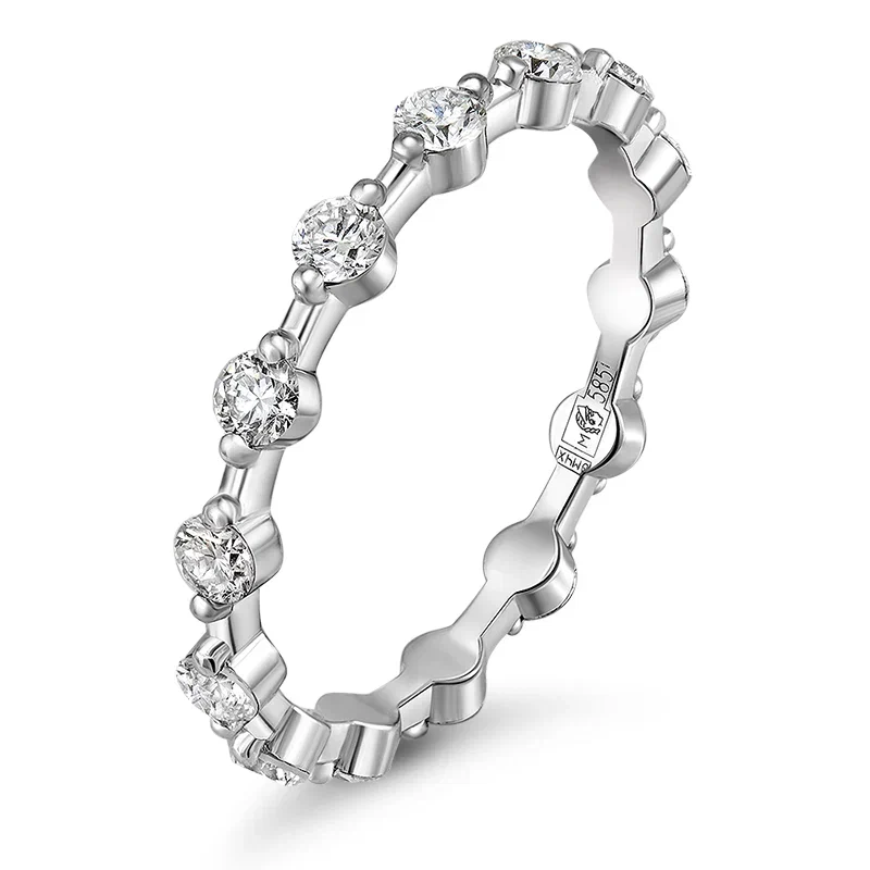 Кольцо с выращенными бриллиантами 0.670 ct
