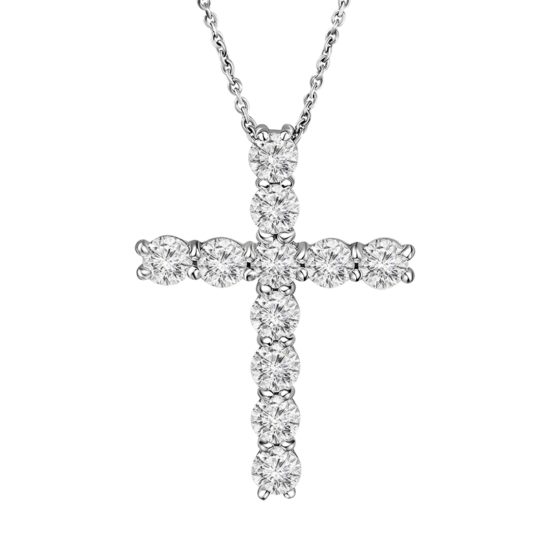 Крест с выращенными бриллиантами 1.899 ct︱Diamond cross 1.899 ct