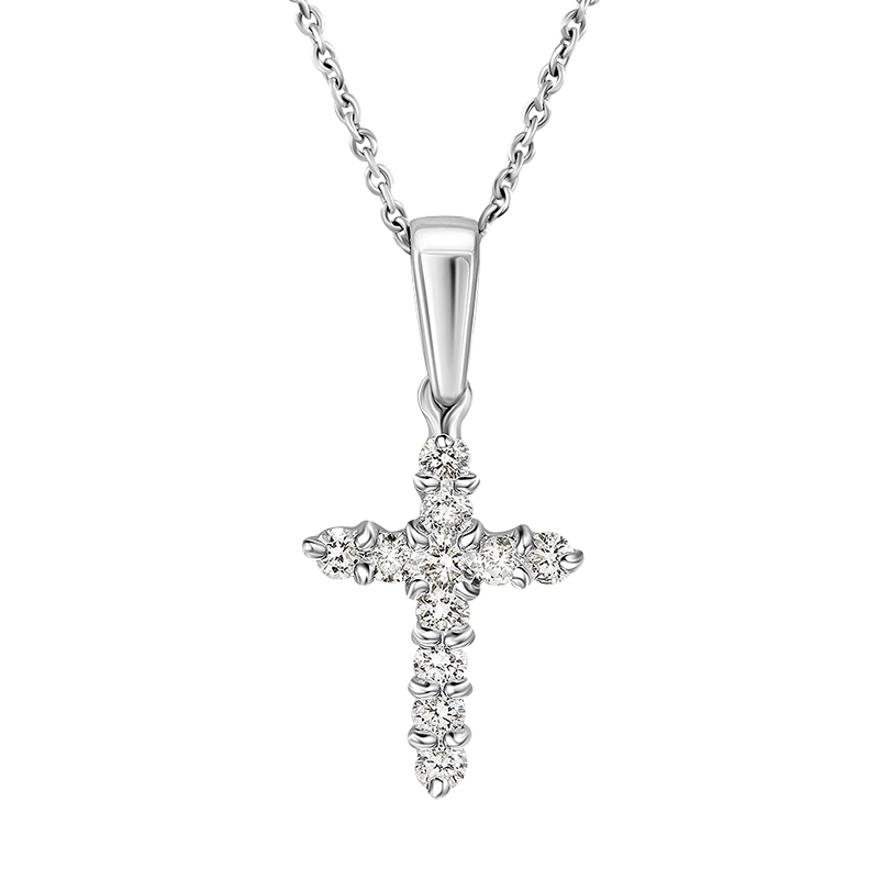 Крест с выращенными бриллиантами 0.406ct︱Diamond cross 0.406ct